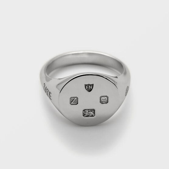 Tate silver signet ring